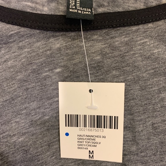 NWT Forever 21 Grey Shirt - Picture 2 of 6